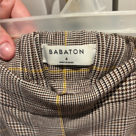 Aritzia babaton plaid work pants size 6 - Picture 3 of 3